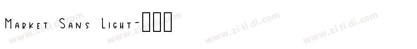 Market Sans Light字体转换